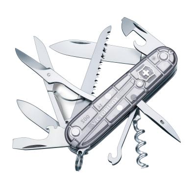 Victorinox มีดพับ Swiss Army Knives (M) - HUNTSMAN Silver Translucent (1.3713.T7)
