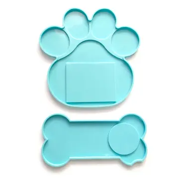 Dog Paw Print Resin Molds Heart Shape Keychain Casting Silicone Molds for  Key Chain Pendant Making