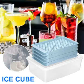 Mini Ice Cube Trays for Freezer with Bin, 6 Pack Silicone Molds with  Storage Container and Ice Scoop, 160 Stackable Crushed Trays Easy Release  Small