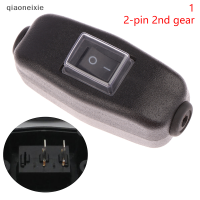 qiaoneixie สวิตช์ไฟ LED แบบอินไลน์10A AC250V 2-PIN 3-Pin แบบเรือสีดำชนิดเปิด ปิดกันน้ำได้อย่างเป็นนวัตกรรมและใช้ได้จริง