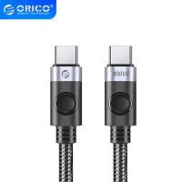 ORICO USB C ถึง Type C สายชาร์จ Type C สายเคเบิลข้อมูล PD100W Fast Charger สายไฟสำหรับ Xiaomi แล็ปท็อปชาร์จ