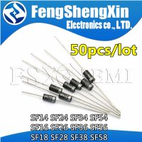 ✁ 50pcs SF14 SF24 SF34 SF54 SF16 SF26 SF36 SF56 SF18 SF28 SF38 SF58 DIP super fast recovery diode 400/600V 1A2A3A5A