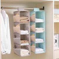 Wardrobe Multi-Layer Foldable Storage Storage Bag Dust-proof Non- Cloth Hanging Clothes Storage