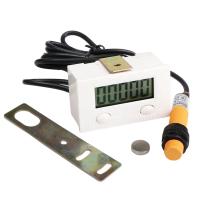 5 Digit Digital Electronic Counter Puncher Magnetic Inductive Proximity Switch White