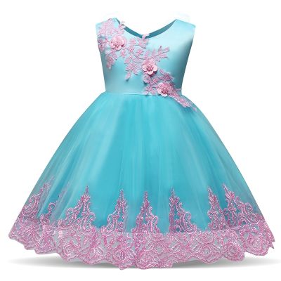 Flower Girl Baby Kids Dress Bow Princess Party Birthday Wedding Gown 1-5 Years
