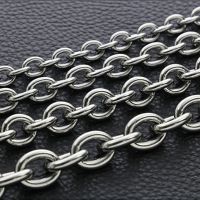 Fashion Stainless Steel Thick Wide Cross Chain Large O-chain For Men And Women Necklace Jewelry Hot Sale Fashion Chain Necklaces