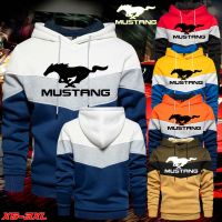 COD SDFGERTYTRRT Spring-autumn-winter New Ford Mustang Hot-selling Mens Sweater Long-sleeved Warm Sweatshirt Pullover Hoodie Motorcycle Racing Hoodies for Men and Women Cars Large Logo Hoody Coats 5 Colors XS-3XL