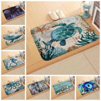 【YF】✸◑¤  Organism Starfish Non-Slip Rugs Entrance Whale Area Kids Room Beach