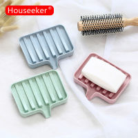 Houseeker Keset Dapur แบบมีท่อระบายน้ำเป็นมิตรกับสิ่งแวดล้อมสำหรับซิงค์แปรงฟองน้ำถาดที่วางจานแปรงทำความสะอาดสบู่