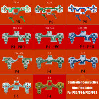 10ชิ้นล็อตสำหรับ PS2 PS3 PS4 jdm 030 040 JDS-55ปุ่ม Ribbon Circuit Board CON สายดิ้นปุ่มกดฟิล์มนำไฟฟ้าสำหรับ PS5