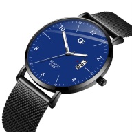 Đồng hồ nam dây thép mành GF mặt mỏng thiết kế đẹp mắt (Có hộp đựng) thumbnail