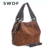 SWDF handbag female large totes high quality ladies shoulder messenger top-handle bags soft corduroy vintage tote bag