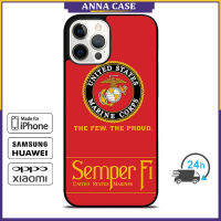 Usmc Marine Semper Fi 2 Phone Case for iPhone 14 Pro Max / iPhone 13 Pro Max / iPhone 12 Pro Max / XS Max / Samsung Galaxy Note 10 Plus / S22 Ultra / S21 Plus Anti-fall Protective Case Cover