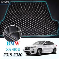 Alas Bagasi Mobil หนังสำหรับ BMW X4 G02 2018 2019 2020ท้ายรถแผ่นรองกระโปรงหลังรถ X4แผ่นรองพรม G02 30i แผ่นปูรถยนต์ท้ายรถแผ่นส่งสินค้า