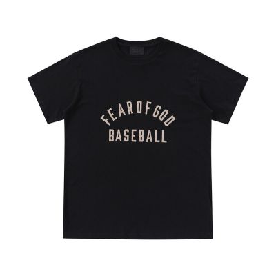 FOG 7th T-shirt FEAR OF GOD FOG Season 7 Main Line BASEBALL Letters High Street Trend Loose Hip Hop Short Sleeve Men S8O8 SAIP