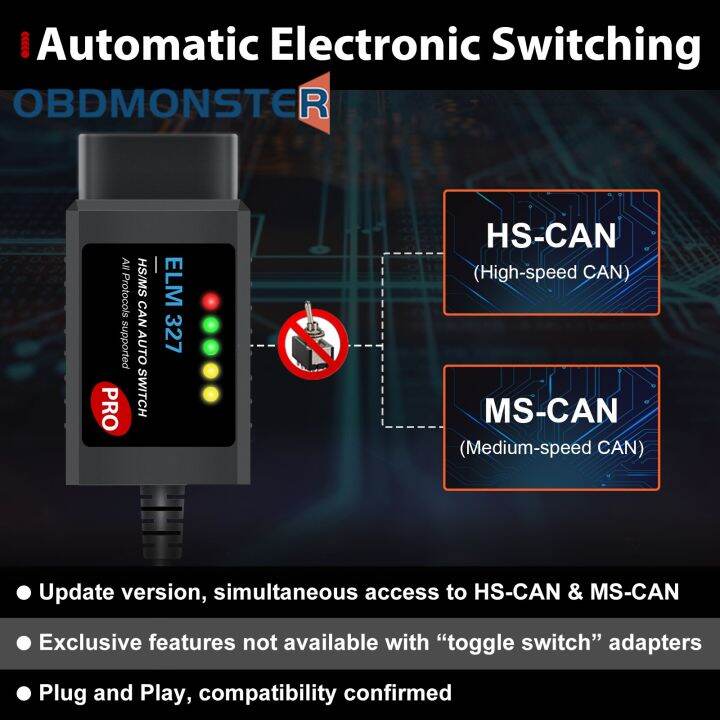 ELM327 PRO V1.5 For Ford Forscan Pro Car Scan Tool For Ford Hidden