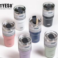 【CW】600&amp;900ml Stainless Steel Coffee Travel Cup Insulated Thermal Mug With Lid And Straw Portable Vacuum Cold And Hot Bottle Warmer