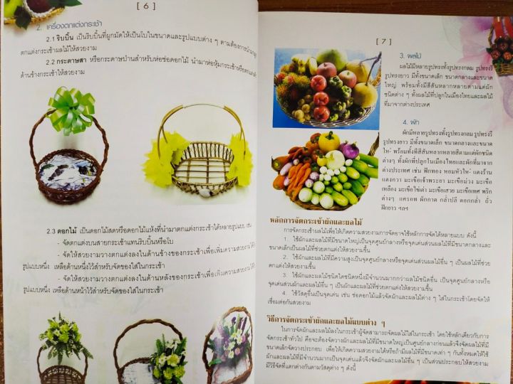 หนังสือฝึกสอน-การจัดกระเช้าผักและผลไม้-ฉบับสุดคุ้ม