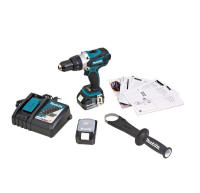 MAKITA DDF458RFE สว่านไขควงไร้สาย 1/2 นิ้ว (4หุน) (งานหนัก) แบตตารี่ 18V 3Ah. x 2 ก้อน + แท่นชาร์ตเร็ว DC18RC