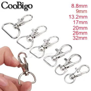 Carabiner Key Chain Clip Snap Hook Keyring Split Ring Fob U / D Horseshoe  Buckle