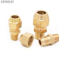 copper Flaring directly connect 1/8 quot; 1/4 quot; 3/8 quot; 1/4 quot; Male Thread brass fitting copper expansion estuary flared Adapter Connector