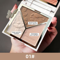 Favogue MINSHZEE ใหม่ Contour Palette เติมเงาให้ใบหน้าผงเสริมสวยแต่งหน้า4สียาวนานเครื่องสำอาง Contouring Bronzer Cosme