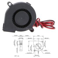 【Best-Selling】 xhmncb 1Pc 12V DC 50Mm Blow Radial พัดลมระบายความร้อน Hotend Extruder สำหรับ3D เครื่องพิมพ์ Whosale &amp; Dropship