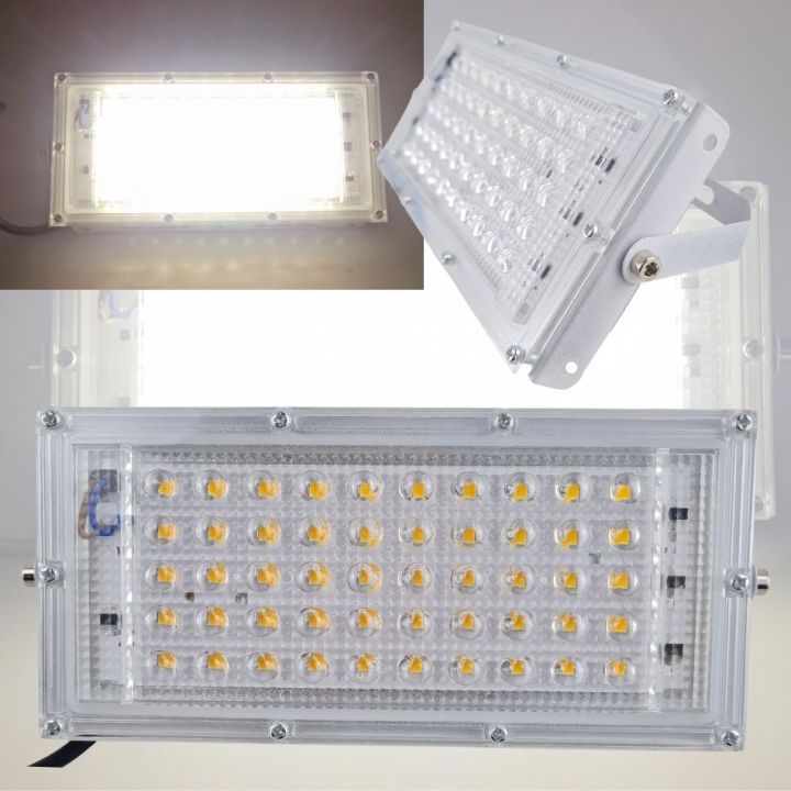 ไฟสปอร์ตไลท์-led-เสียบไฟบ้าน220v-ไฟแรงสว่าง-กันน้ำ-ทับต่อกันได้-ติดตั้งได้ทั้งภายนอกและภายในอาคาร-สีขาว-เหลือง-หลากสี