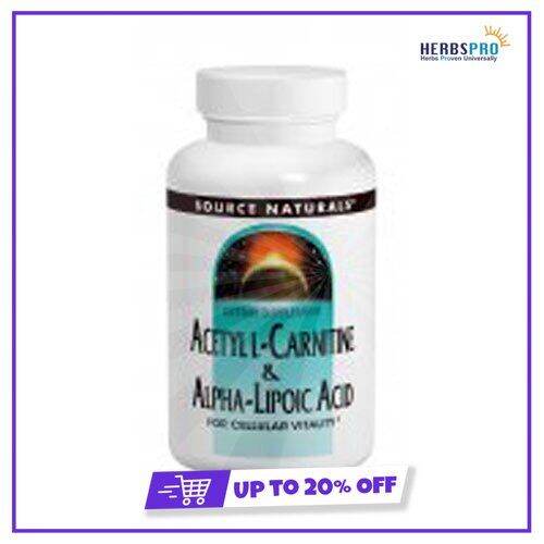 Source Naturals Acetyl LCarnitine, 650 mg, & AlphaLipoic Acid 240