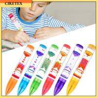 CIRETEX ของขวัญที่สร้างสรรค์ บรรเทาความเครียด ตัวจับเวลาของเหลวที่มีสีสัน ปากกาบับเบิ้ลเคลื่อนไหวของเหลว สำหรับเด็กและผู้ใหญ่ ปากกาฟิดเจ็ต bubbler เคลื่อนไหวของเหลว ปากกาจับเวลาของเหลว