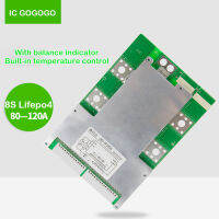 8วินาที24โวลต์ Lifepo4คณะกรรมการป้องกันแบตเตอรี่60A 80A 100A 120A 3.2โวลต์แพ็ค BMS ตัวบ่งชี้สมดุลพลังงานการจัดเก็บอินเวอร์เตอร์สูงในปัจจุบัน