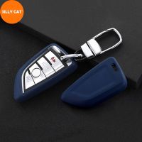 ☊ Car Key Case Suit For BMW Key Fob Cover Case 2 3 5 7 Series 6GT X1 X3 X5 X6 F45 F46 G20 G30 G32 G11 G12 F48 G01 F15 F85 F16 F86