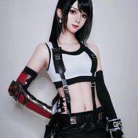 【ฝัน】แฟนตาซี7: รีเซ็ตเวอร์ชัน Tifa Lockhart ชุดคอสเพลย์ผู้หญิงและวิก