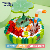 TOYSMARS Balody สุดเท่ฤดูร้อนไมโครบล็อกตัวต่อแตงโมแตงโมประกอบแบบจำลองลูกพีชมะพร้าวอิฐมินิหุ่นของเล่นสำหรับเด็กของขวัญ