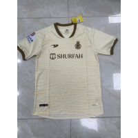 [แฟนๆ] 2223ใหม่ Al-nassr FC Victory II Away เสื้อฟุตบอลเสื้อกีฬาคุณภาพสูงแขนสั้นเสื้อยืด