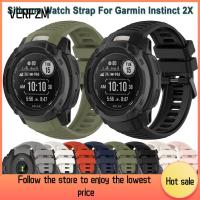 VERFZM SHOP Tali Jam Tangan Silikon นาฬิกาอัจฉริยะสำหรับ2X Garmin Instinct ทำจากซิลิโคนนิ่ม