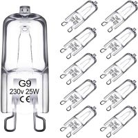 10PCS G9 220V 20W 25W 40W 60W Eco Halogen Light Bulbs Capsule LED Lamp Bulbs Inserted Beads Crystal Lamp Halogen Bulb 2# Ceiling Lights