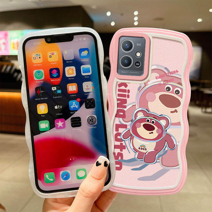 เคสคลังสินค้าพร้อมสำหรับ-vivo-y15c-5g-เคส-vivoy15c-น่ารักเคส-tpu-นิ่มลายการ์ตูนลายคลื่นกรอบใสฝาครอบโทรศัพท์