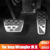 For Jeep Wrangler JK JL 2007- 2010 2011 2012 2013 2014 2015 2016 2017 2018 2019 2020 2021 2022 Car Fuel Pedal Cover Accessories