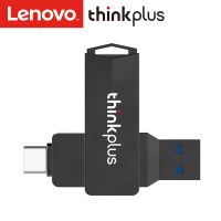 ?HOT สุด thinkplus แฟลชไดร์ฟ Type C USB Flash Drive แฟลชไดรฟ์ USB 64GB USB3.0+Type-C Dualport โลหะ ดิสก์ U หมุนได้ ความเร็วสูง สําหรับศัพท์ PC แล็ปท็อป Wow สุด แฟลชไดร์ฟแท้