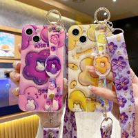 สายรัดข้อมือ3D แฟชั่นอินเทรนด์ประดับเพชรสายคล้องในแนวทแยงสามมิติเคสโทรศัพท์มือถือเคสโทรศัพท์มือถือดอกไม้ Reno7 OPPO/6/5/4/3pro เคสโทรศัพท์มือถือ A72ซิลิโคน A93รวมทุกอย่าง R17 R15ผู้หญิง