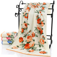 75x140cm Cotton Bath Towels Floral Pattern 400g Thick Sport Beach Print Towel Bathroom Outdoor Travel Towels for s Gift