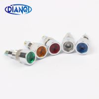 LED Metal Indicator light 8mm waterproof POWER Signal lamp 6V 12V 24V 220v red yellow blue green white 8ZSD.DT.C