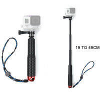 18 ~ 48ซม. Mini Selfie Stick Pole Monopod แบบขยายได้สำหรับ GoPro HERO 6 5 4 3 Session