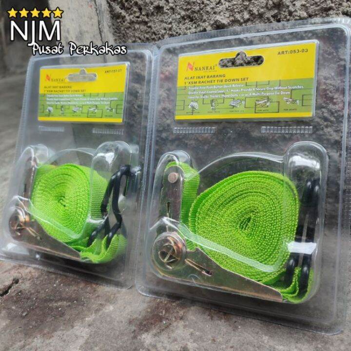 RACHET TIE DOWN STRAP 1IN X 5M MEIJER TALI KREK KRETEK LASHING CARGO