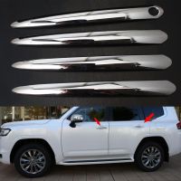 ☈ For Toyota Land Cruiser 300 LC300 2021 2022 ABS Chrome Car Door Handle Cover Decoration Protector Trim Car Styling Accessories