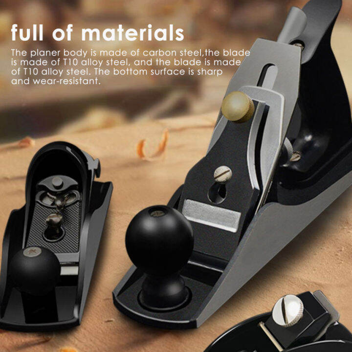 90mm European Carbon Steel Hand Wood Planer Easy Operated T10 Alloy