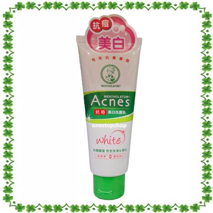 Mentholatum Acnes Medicated Clear & Whitening Face Wash 100g | Lazada PH