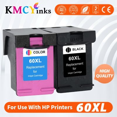 Kmcyinks 60XL Ink Cartridge Compatible For Hp60 For Photosmart C4780 C4783 C4795 C4799 D110a F2400 Deskjet D1660 D1663 D2530