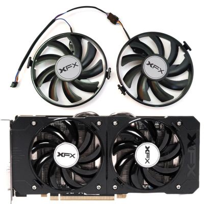 NEW 1LOT FDC10U12S9-C FY09010H12LPB R9 370 GPU Fan，For XFX R9 380 370 X、R7 350 360 370、RX 460 560 Graphics card cooling fan